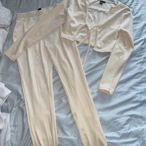 Elegant Cream Women's Jumpsuit